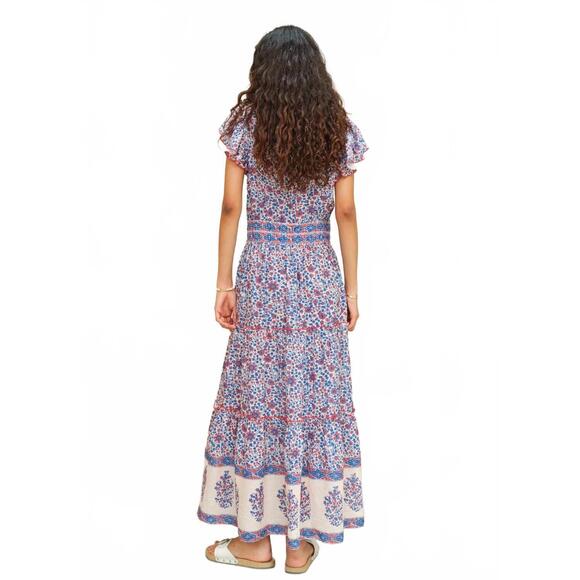 M.A.B.E. Dresses & Skirts - NEW M.A.B.E. della maxi dress in blue / pink